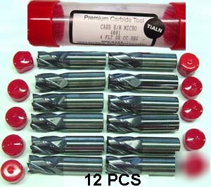 6mm Tungsten Carbide End Mill, TiAlN Coated, 4 Flutes – Universal Application By XCNCSTORE (Ohio Seller)
